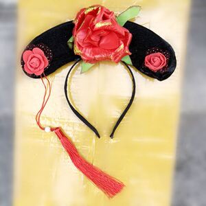 假发清朝还珠格格古装头饰紫薇旗头宫廷格格影视影楼拍摄写真盘发