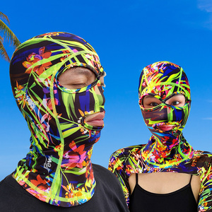 防晒游泳头套不勒头泳帽户外男女护脸脖面罩防紫外线upf脸基尼