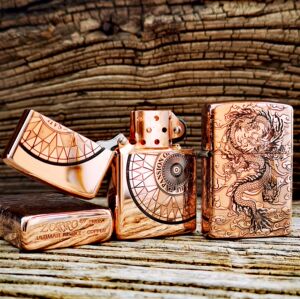 【精雕】佐罗902纯紫铜经典老式复古防风砂轮煤油打火机送礼男友