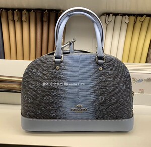 绝版正品集合现货coach蔻驰蛇纹牛皮小号贝壳包女士手提斜挎包