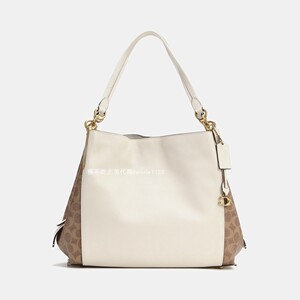 糖不吃现货coach蔻驰edie菜篮子鱼嘴单肩斜跨包正品57124 76078