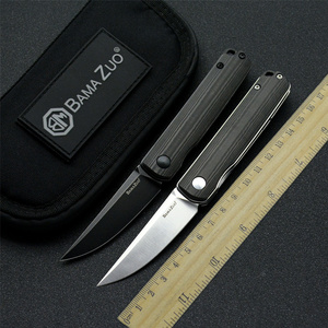 八马迷你日式武士道折刀正品k110折叠刀户外防身锋利高硬度口袋刀