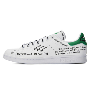 正品adidas阿迪达斯三叶草stansmith男女涂鸦耐磨休闲板鞋 gv9800