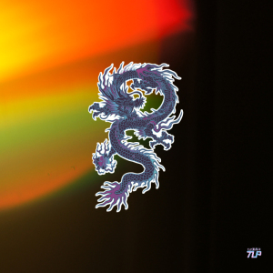 tlp反光车贴 龙图腾青龙 嘻哈街头文化涂鸦行李箱笔记本玻璃贴纸