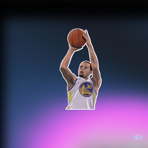 tlp反光车贴 三分变态准库里金州勇士队nba篮球巨星 墙贴定制