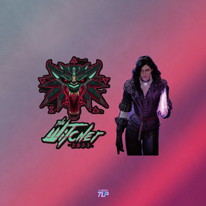 tlp反光车贴 巫师3witcher猎魔人赛博风标志叶妮芙叶奈法yennefer