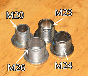 铝 前叉 U7 大螺丝 头管 M24 螺丝 钢螺丝 M23 铜垫圈 M26 垫片