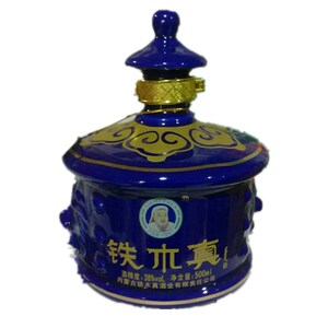 内蒙古铁木真纯粮白酒清香型38度蒙古包狼头500ml整箱4瓶包邮