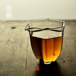班意 日式耐热玻璃 六角匀杯公杯公道杯出口日本高硼硅玻璃茶海