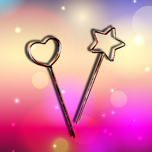 仙女爱心棒蜡烛