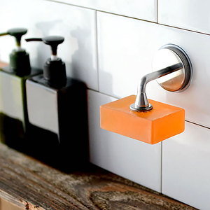 日本dulton肥皂架不锈钢磁铁香皂托卫生间浴室免打孔吸盘置物架子