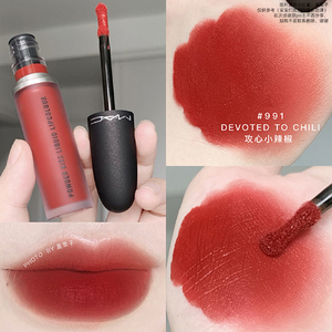 mac魅可997 991柔雾唇釉哑光 唇彩丝绒雾面磨砂口红998 989好价!