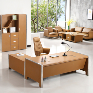 女老板办公桌高档总裁桌简约现代时尚个性办公室桌椅办公家具组合