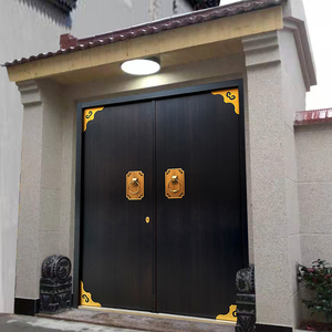 大门别墅对开门双开门乡村