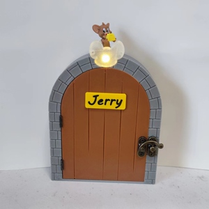 杰瑞的家猫和老鼠门洞开关贴小夜灯装饰免钉