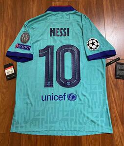 1920 19/20巴萨巴塞罗那二客球员版球衣比赛服 梅西欧冠全套字章