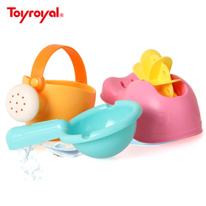 Toyroyal皇室洗澡玩具套装 戏水花洒喷水鸭幼儿宝宝沐浴室上