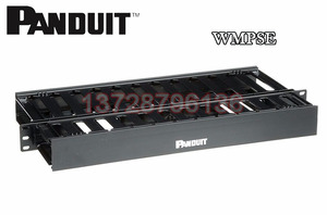 泛达PANDUIT 2面理线器WMPSE/WMP1E 1U/2U双面机柜水平塑料理线架