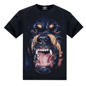 摇滚帝国 2021新款 潮牌t恤男装 狗头 街舞蹦迪夜光衣服恶霸犬