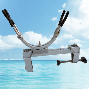 海水海钓桥钓船舷用炮台竿挂大炮挂海竿手竿调角度-船用鱼竿支架