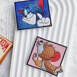 刺绣贴补丁布贴猫和老鼠补丁贴唐老鸭卡通衣服补丁自粘汤姆和杰瑞