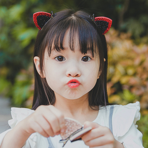 韩国进口高端儿童发饰宝宝可爱猫耳朵立体发夹女童闪亮超萌萌对夹