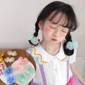 春夏季儿童甜美可爱蝴蝶结小号发圈宝宝不伤发绳小童扎啾啾橡皮筋