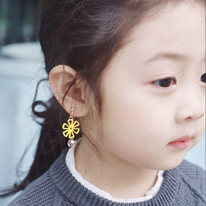 儿童耳环女童无耳洞小女孩假耳坠公主可爱时尚无痛小学生耳夹时尚