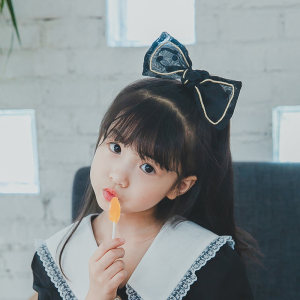 韩国女童蝴蝶结丸子头绳可爱波点洋气发圈女孩扎马尾辫网红皮筋