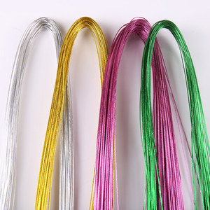 彩色包塑软铁丝手工diy饰品配件材料 22,24号丝网花造型花艺串珠