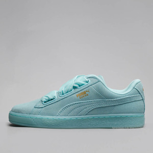 牛哄哄 puma suede 蝴蝶结 松糕鞋全白小白鞋休闲板鞋 363229-01