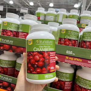 美国代购 trunature蔓越莓精华胶囊650mg一瓶140粒 直邮 美现