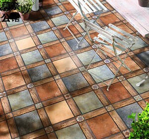 简约仿古砖角花小地砖阳台庭院瓷砖厨卫地板砖防滑拼田园文艺花30