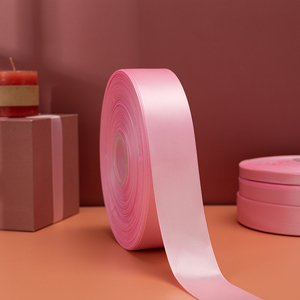 粉红手工diy细粉色飘带丝带彩带缎带宽绸带绸面礼品礼物礼盒包装