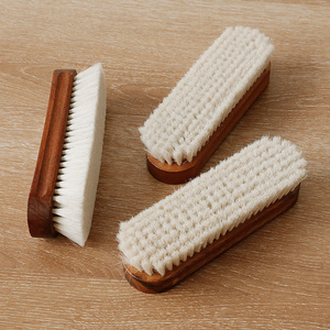 艺之初羊毛鞋刷皮鞋除尘抛光护理刷软鬃毛反绒面翻毛打鞋油刷子