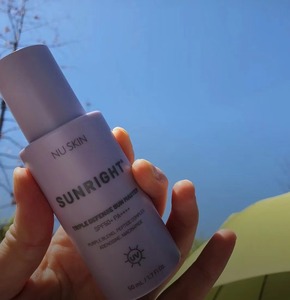 现货韩国nuskin如新22年新品多效防晒霜抗皱抗氧化抗紫外线通用