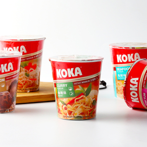 新加坡进口KOKA可口泰式酸辣海鲜味快熟方便面网红夜宵速食杯面