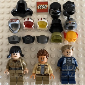 lego乐高 星球大战人仔 反抗军 黑武士 第一秩序 驾驶员 帽子头盔