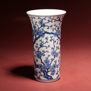 春风祥玉邹俊窑珍藏老贵和祥青花瓷满梅花插