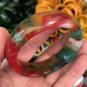 天然七彩玉手镯