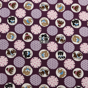 纯棉布料卡通图案