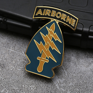 绿色贝雷帽asu礼服csib大金属口袋章常服胸章勤务识别章领花军迷