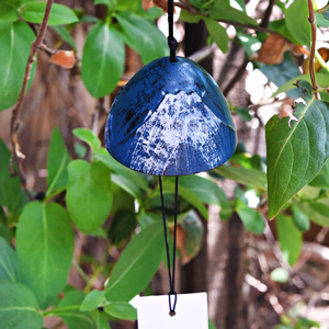 手绘雪山富士山风铃 南部铸铁仿古手工铃铛挂饰礼品酒吧装饰品