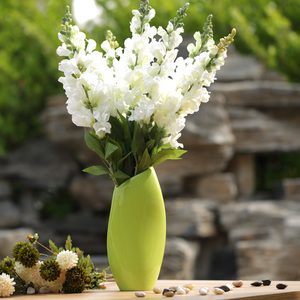 金鱼草仿真绢花单支欧式客厅花瓶装饰花卉餐桌面摆件室内摆放花卉