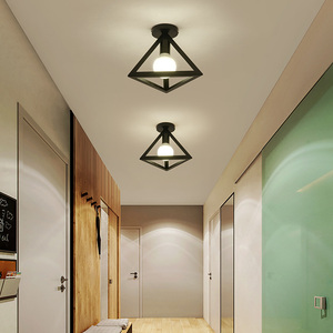 北欧风格铁艺吸顶灯创意个性走廊过道灯具入户玄关灯饰网红阳台灯