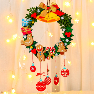 手工diy制作门环门挂墙壁挂装饰品创意春节礼物不织布布艺材料包