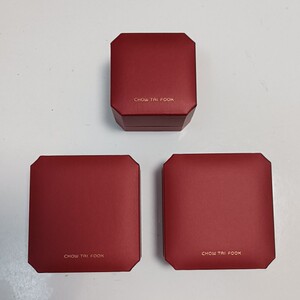 香港周大福正品包裝bb手鐲盒吊墜項鏈盒戒指盒空盒子