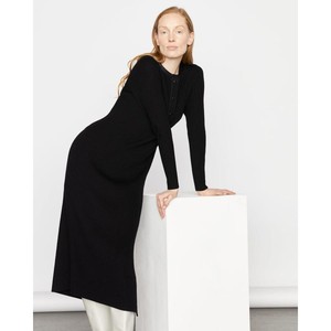 jigsaw英国代购直邮春夏女装 拼接纯羊毛长袖圆领针织连衣裙特价