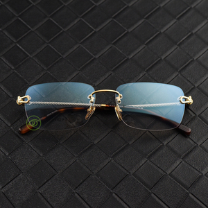 国内行货fred法兰高端无框近视眼镜框架fg50002u