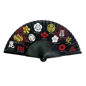日本代战国武将周边家纹家徽图案折扇子石田三成织田信长德川丰臣